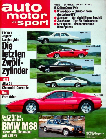 Deckblatt Auto Motor und Sport (15/1983)